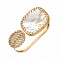 Кольцо из желтого золота с перламутром Breeze. Артикул: 110874220301 - Ювелирный Дом SOVA Jewelry House 