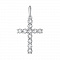 Крестик из белого золота с бриллиантами Dress code. Артикул: 310837020201 - Ювелирный Дом SOVA Jewelry House