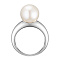 Кольцо из белого золота Идеал с жемчугом. Артикул: 119100710201 - Ювелирный Дом SOVA Jewelry House 
